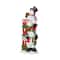 Glitzhome® 35.25" Christmas Resin Stacked Snowman Porch Decor